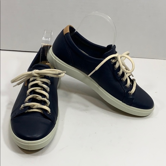 ecco navy blue shoes